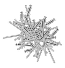 Заклепки алюминиевые, 1/8"-1/4", 3 х 6 мм, 50 шт Denzel