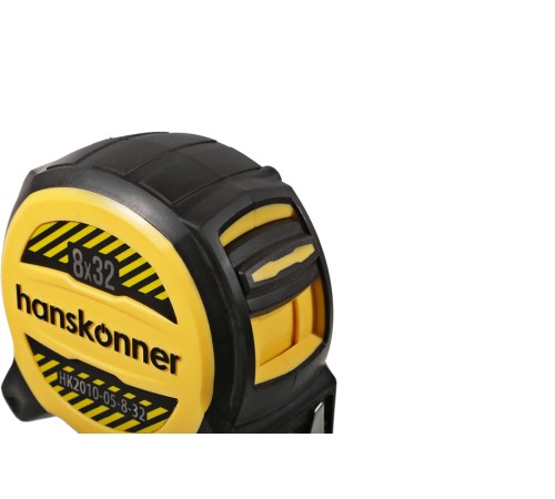 Рулетка 8x32мм, двухсторонняя, нейлон, двойной мощный магнит, Hanskonner