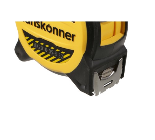 Рулетка 8x32мм, двухсторонняя, нейлон, двойной мощный магнит, Hanskonner