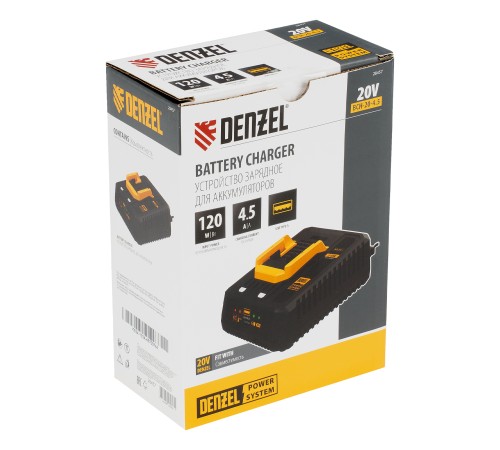 Устройство зарядное для аккумуляторов BCH-20-4.5, Li-Ion, 20 В, 4,5 А// Denzel