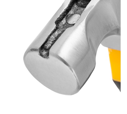 Молоток-гвоздодер мини, боек с магнитом, фибергласовая двухкомпонентная рукоятка, 9oz, 250г// Denzel