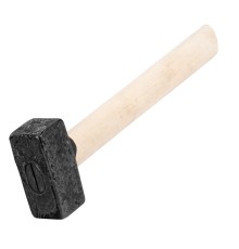 Кувалда, 3000 г, литая голова, деревянная рукоятка  Произведено в РФ
