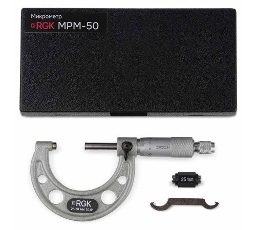 Микрометр RGK MPM-50 с поверкой