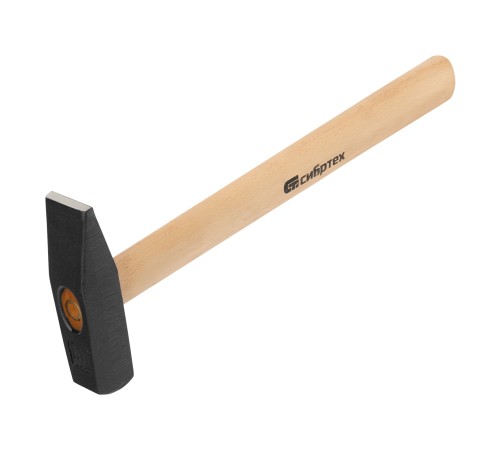 Молоток слесарный 800 г, квадратный боек, деревянная рукоятка Сибртех