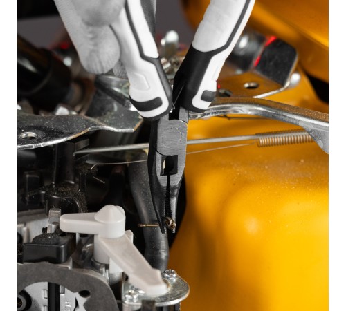 Длинногубцы Mini, 125 мм, изогнутые, авторазжим, Pro Matrix