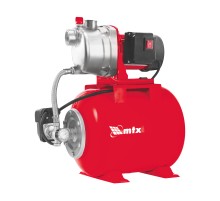 Насосная станция PS1000-24S, 1000 Вт, напор 43 м, 4300 л/ч, ресивер 24 л, нержавейка MTX