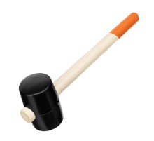 Киянка резиновая, 450 г, черная резина, деревянная рукоятка Sparta