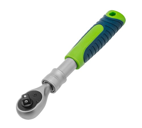 Ключ-трещотка телескопический 3/8", 215-315 мм, 72 зуба, с быстрым сбросом Сибртех