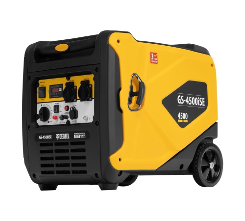Генератор инверторный GS-4500iSE, 4,5 кВт, 230 В, закрытый корпус, электростартер DENZEL