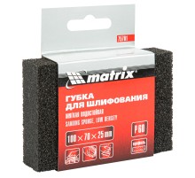 Губка для шлифования, 100 х 70 х 25 мм, мягкая, P 60 Matrix Губка для шлифования, 100 х 70 х 25 мм, мягкая, P 60 Matrix