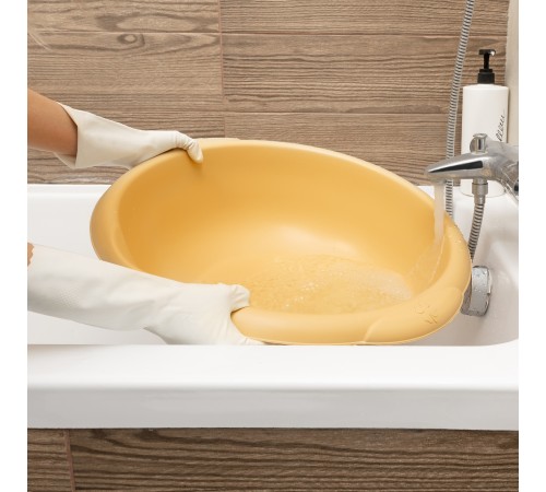 Таз пластмассовый круглый 18 л,бежевый, Home Palisad Таз пластмассовый круглый 18 л,бежевый, Home Palisad