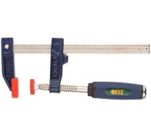 Струбцина тип "F" усиленная, мягкая ручка 50х150 мм FIT IT