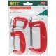 Струбцины тип "G", набор 3 шт. 1", 2", 3" FIT IT
