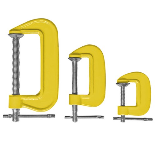 Струбцины тип "G", набор 3 шт. 1", 2", 3" FIT IT Струбцины тип "G", набор 3 шт. 1", 2", 3" FIT IT