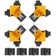 Струбцины угловые нейлоновые, набор 4 шт., 5-22 мм FIT IT