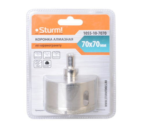 Коронка алмазная Sturm! 1055-10-7070 Коронка алмазная Sturm! 1055-10-7070