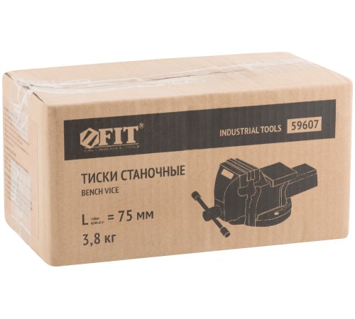 Тиски слесарные  75 мм ( 3,8 кг) FIT IT Тиски слесарные  75 мм ( 3,8 кг) FIT IT