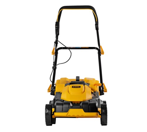 Газонокосилка электрическая GM-2000, 2000 Вт, ширина 43 см, 6 уровней, травосборник 45 л. Denzel