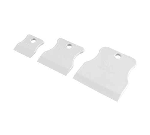 Набор шпателей 40-60-80 мм, белая резина, 3 шт. Sparta