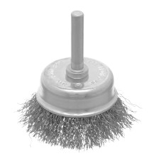 Щетка для дрели, 50 мм, "чашка" со шпилькой, витая проволока 0.3 мм Сибртех