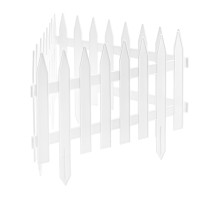 Забор декоративный 36х300 см, белый, Palisad Забор декоративный 36х300 см, белый, Palisad