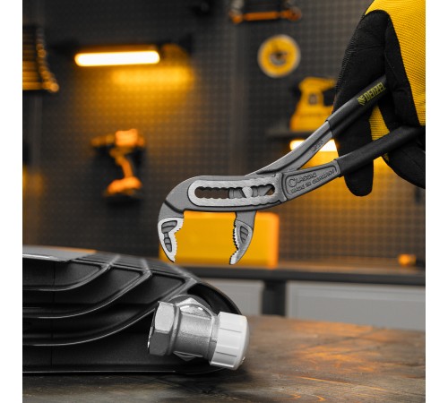 Клещи переставные, обливные рукоятки, 240 мм Denzel