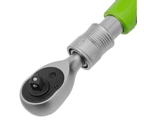 Ключ-трещотка телескопический 1/4", 170-230 мм, 72 зуба, с быстрым сбросом Сибртех