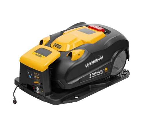 Робот-газонокосилка Grass Master 1000  1000м², 3Ач, 28V, LCD дисплей, Wi-Fi Denzel
