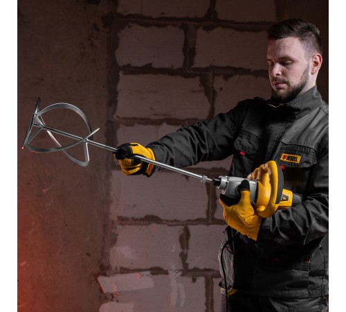 Миксер строительный EM-1-1600, 1600 Вт, 180-460/300-750 об/мин Denzel