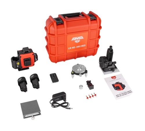Лазерный уровень AMO LN 4D-360 Red
