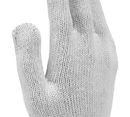 Перчатки трикотажные, х/б, 200 пар, ПВХ точка, 6 нитей, 10 класс Сибртех