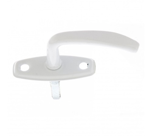 Ручка завертки врезной, белая, 5 шт, (Металлист)