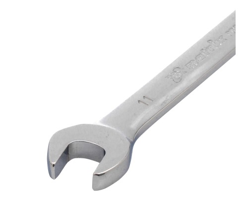Ключ комбинированный трещоточный, 11 мм, CrV, шарнирный, зеркальный хром Matrix Ключ комбинированный трещоточный, 11 мм, CrV, шарнирный, зеркальный хром Matrix