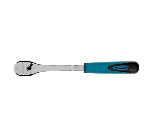 Ключ-трещотка 1/2", CrV, 90 зубьев, усиленный, хром Gross Ключ-трещотка 1/2", CrV, 90 зубьев, усиленный, хром Gross