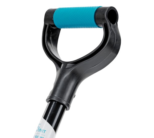 Лопата для уборки снега, поликарбонат, 260х310х870 мм, стальной черенок, LUXE Palisad