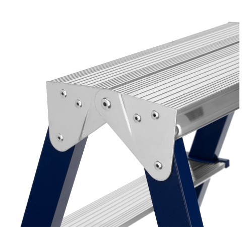 Стремянка двусторонняя 3 ступени, стальная, Сибртех