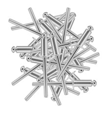 Заклепки алюминиевые, 3/16"-1/2", 5 х 12 мм, 50 шт Denzel