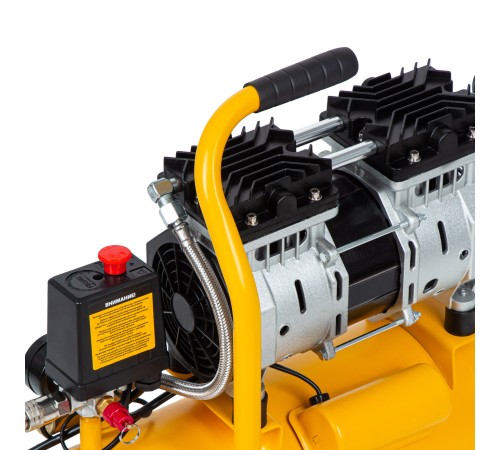 Компрессор DLS650/10 безмаслянный малошумный 650 Вт, 120 л/мин, ресивер 10 л Denzel Компрессор DLS650/10 безмаслянный малошумный 650 Вт, 120 л/мин, ресивер 10 л Denzel