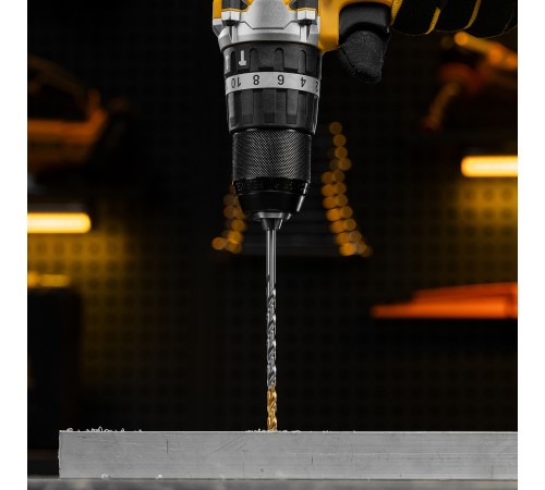 Сверло спиральное по металлу 5 х 132 мм, Р6М5, Golden Tip, удлиненное Denzel