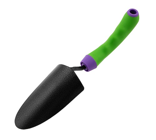 Совок посадочный широкий, 75 х 325 мм, стальной, обрезиненная эргономичная рукоятка, Era, Palisad