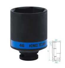 Головка торцевая ударная глубокая шестигранная 1/2", 46 мм KING TONY 443546M