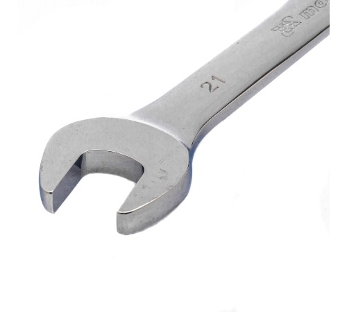 Ключ комбинированный трещоточный, 21 мм, CrV, зеркальный хром Matrix