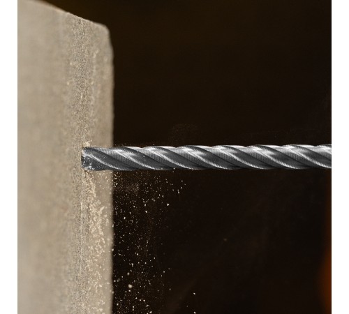 Бур по бетону, цельная крестовая пластина, 6x265 мм, SDS PLUS Denzel