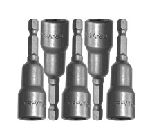 Биты для кровельных саморезов, 12x65мм, 5 шт, магнитные, CrV, Sturm!