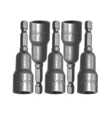 Биты для кровельных саморезов, 12x65мм, 5 шт, магнитные, CrV, Sturm! (рус)
