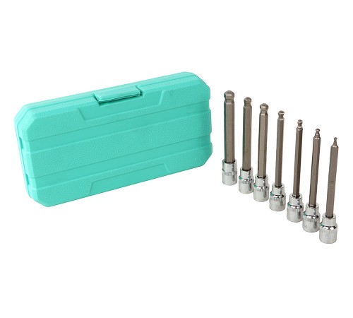 Набор головок HEX 3/8&ampquot, 110мм, 7шт, наконечник шар, СrV Sturm!