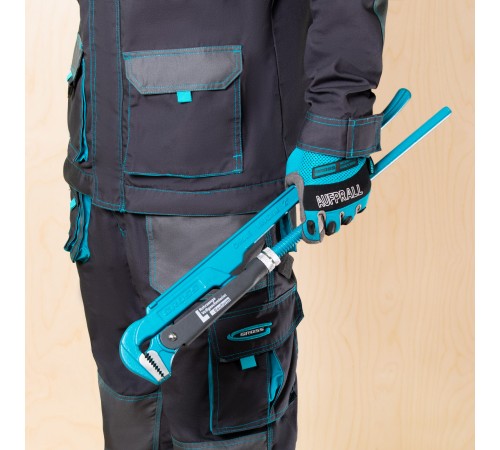 Ключ трубный рычажный 2, №3, цельнокованый, CrV, тип 