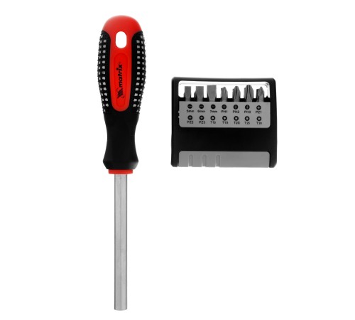 Отвертка с набором бит, CrV, 14 шт Matrix