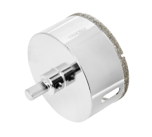 Сверло алмазное по керамограниту, 80 х 67 мм, трехгранный хвостовик Matrix