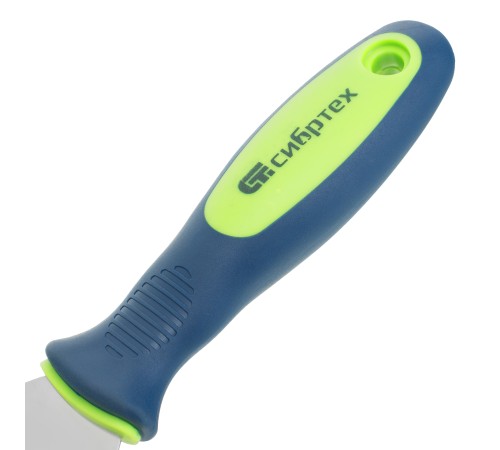 Шпательная лопатка из нержавеющей стали, 100 мм, двухкомпонентная ручка Сибртех